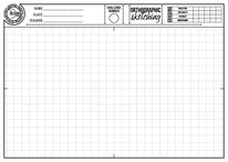 A4 grid paper for the orthographic sketching challenges. 